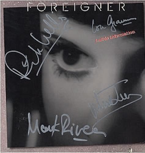 Foreigner Inside Information - autographed vinyl LP album (LP record) US FORLPIN181061