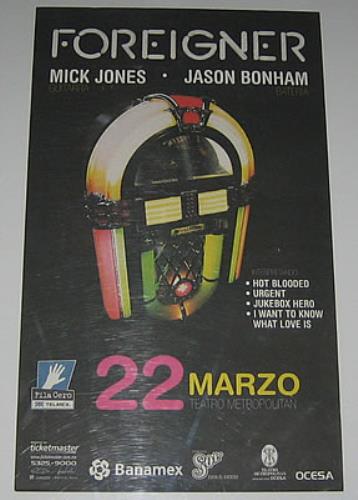 Foreigner Mexico City Concert poster Mexican FORPOME369233