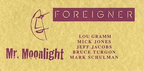Foreigner Mr. Moonlight memorabilia Dutch FORMMMR412772