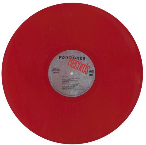 Foreigner Records - Red Vinyl vinyl LP album (LP record) UK FORLPRE831994