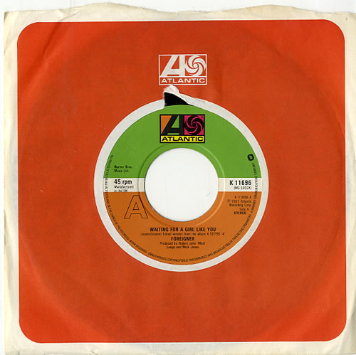 Foreigner Waiting For A Girl Like You - Wide 7" vinyl single (7 inch record / 45) UK FOR07WA617707