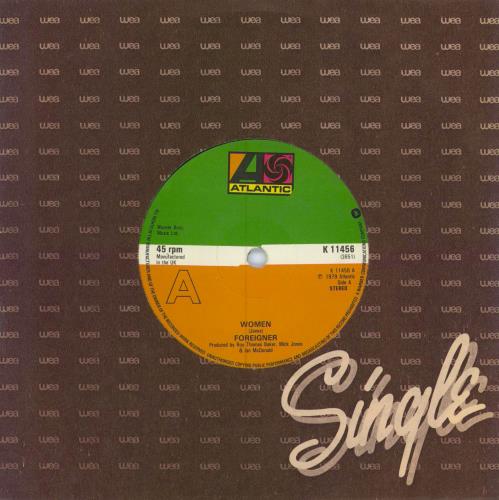 Foreigner Women 7" vinyl single (7 inch record / 45) UK FOR07WO783528