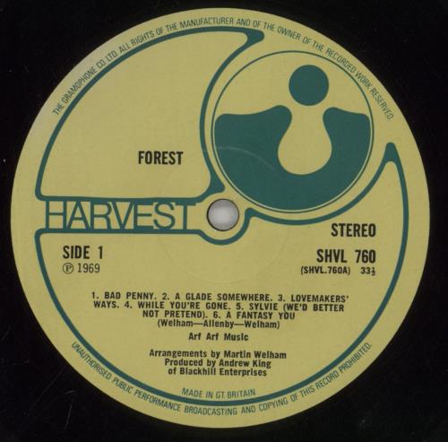 Forest Forest vinyl LP album (LP record) UK FOSLPFO863724