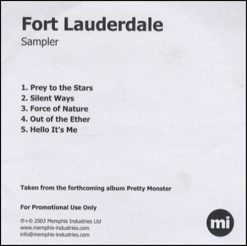 Fort Lauderdale Sampler CD-R acetate UK F\LCRSA255231