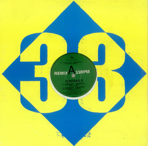 Fortran 5 Crazy Earth 12" vinyl single (12 inch record / Maxi-single) Brazilian FO512CR444125