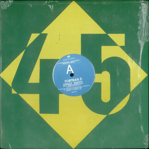 Fortran 5 Crazy Earth 12" vinyl single (12 inch record / Maxi-single) Brazilian FO512CR519089