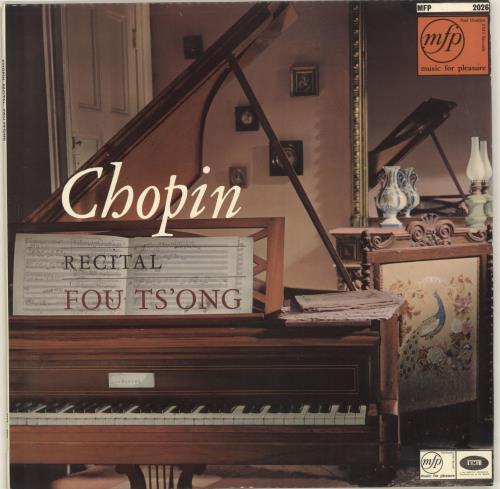 Fou Ts'ong Chopin Recital vinyl LP album (LP record) UK QW6LPCH702059