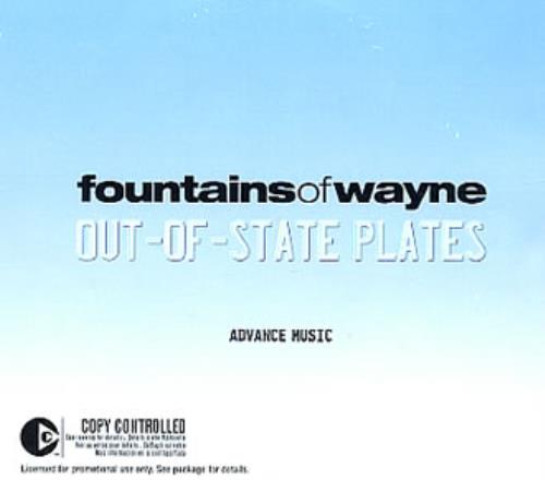 Fountains Of Wayne Out-of-State Plates 2 CD album set (Double CD) US FOW2COU346215