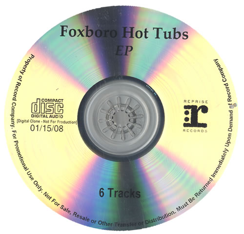 Foxboro Hot Tubs EP - 6 Tracks CD-R acetate US FXHCREP465304