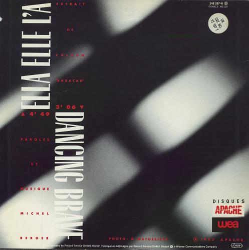 France Gall Ella Elle L'A (Remix) 12" vinyl single (12 inch record / Maxi-single) UK F-G12EL142863