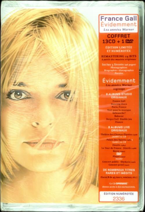 France Gall Evidemment: Les Annees Warner box set French F-GBXEV532083