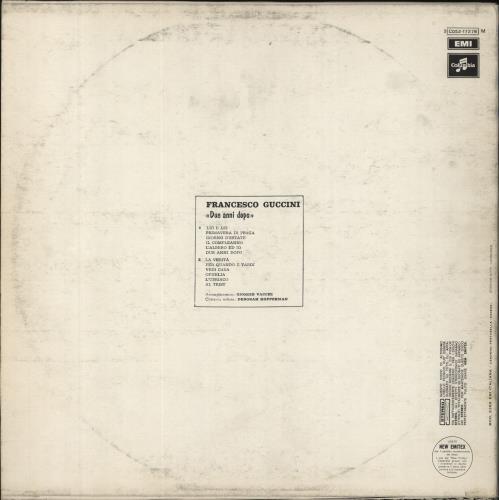 Francesco Guccini Due Anni Dopo vinyl LP album (LP record) Italian 41BLPDU809293