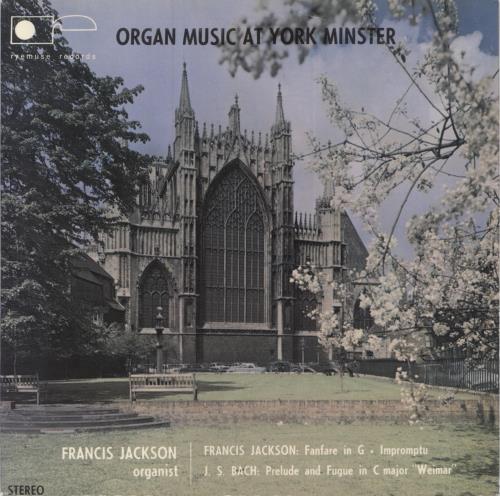 Francis Jackson Organ Music At York Minster - Autographed 7" vinyl single (7 inch record / 45) UK 5TJ07OR810690