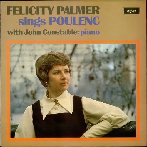 Francis Poulenc Felicity Palmer Sings Poulenc - Test Pressing vinyl LP album (LP record) UK PJYLPFE536561