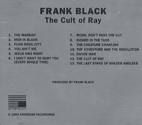 Frank Black The Cult Of Ray CD album (CDLP) US FBKCDTH120360