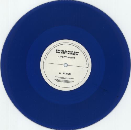 Frank Carter & The Rattlesnakes Live To Vinyl - Translucent Blue Vinyl 10" vinyl single (10 inch record) UK 04C10LI881283