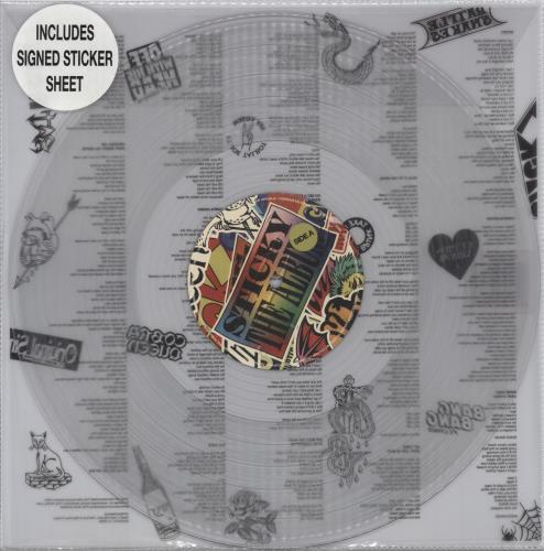 Frank Carter & The Rattlesnakes Sticky - Clear Vinyl - Autographed Sticker Sheet vinyl LP album (LP record) UK 04CLPST875487