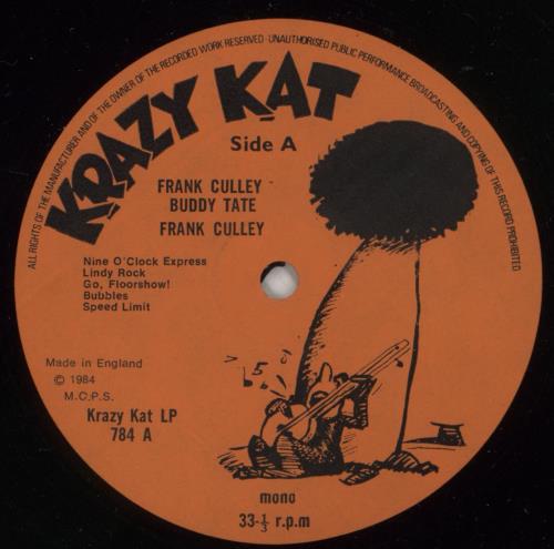 Frank Culley Instrumentals For Dancing The Lindy Hop vinyl LP album (LP record) UK FWGLPIN867834