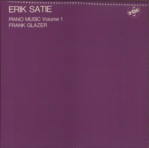 Frank Glazer Erik Satie: Piano Music Volume 1 vinyl LP album (LP record) UK H3KLPER772743