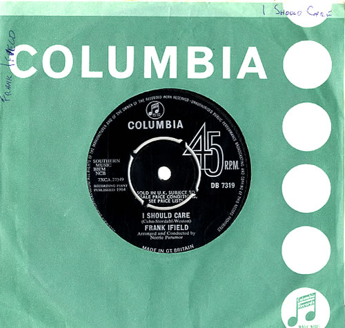 Frank Ifield I Should Care 7" vinyl single (7 inch record / 45) UK FKF07IS622113