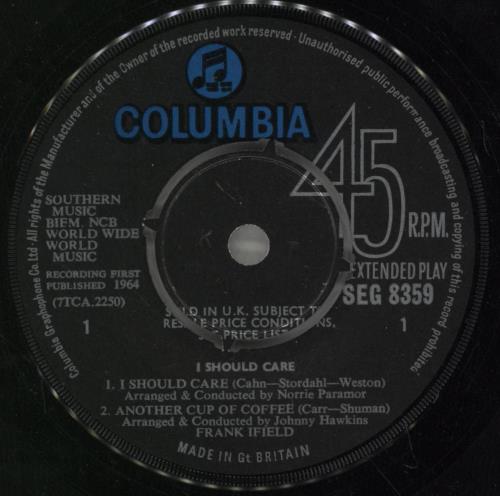 Frank Ifield I Should Care 7" vinyl single (7 inch record / 45) UK FKF07IS888704