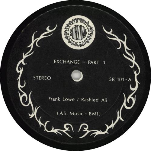 Frank Lowe Duo Exchange vinyl LP album (LP record) US QYCLPDU703343