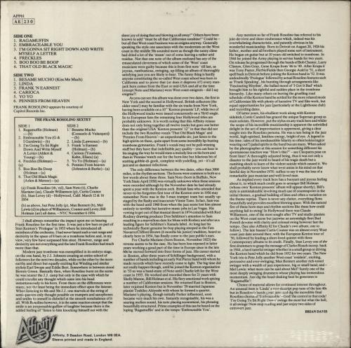 Frank Rosolino Frank Rosolino - shrink vinyl LP album (LP record) UK FG7LPFR833602