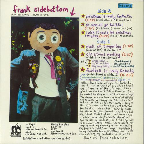 Frank Sidebottom Christmas is Really Fantastic 12" vinyl single (12 inch record / Maxi-single) UK FSB12CH795467