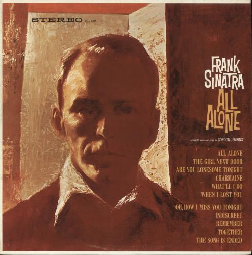 Frank Sinatra All Alone vinyl LP album (LP record) US FRSLPAL737603
