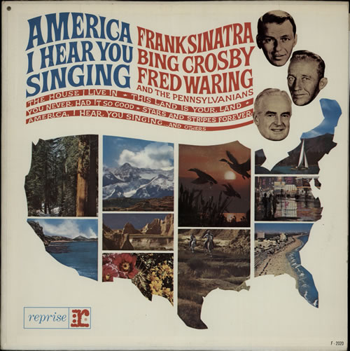 Frank Sinatra America I Hear You Singing vinyl LP album (LP record) US FRSLPAM580903