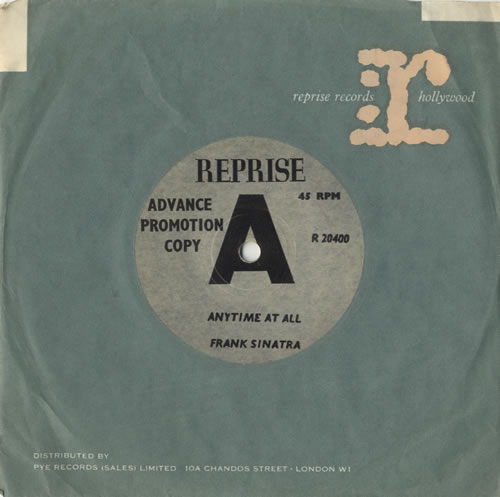 Frank Sinatra Anytime At All 7" vinyl single (7 inch record / 45) UK FRS07AN469127