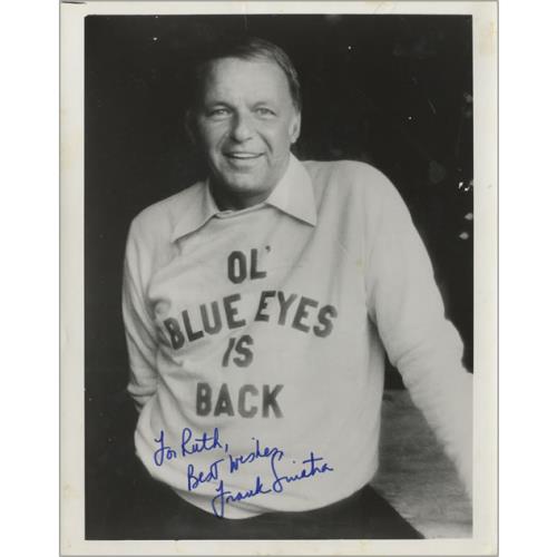 Frank Sinatra Autographed Publicity Photograph memorabilia US FRSMMAU452015