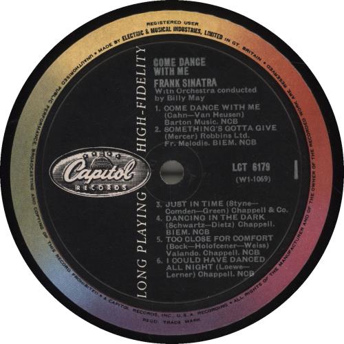 Frank Sinatra Come Dance With Me vinyl LP album (LP record) UK FRSLPCO562297