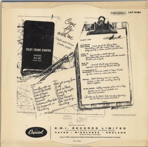 Frank Sinatra Come Fly With Me - 1st vinyl LP album (LP record) UK FRSLPCO693385