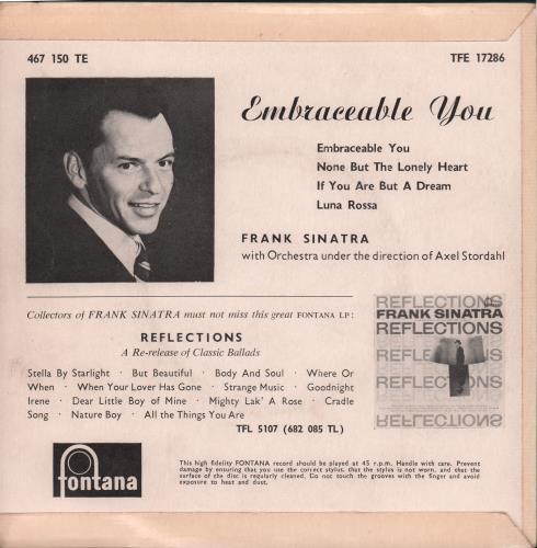 Frank Sinatra Embraceable You 7" vinyl single (7 inch record / 45) UK FRS07EM668780