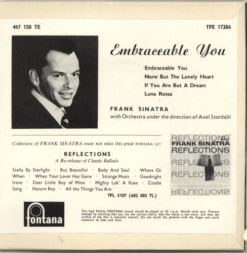 Frank Sinatra Embraceable You 7" vinyl single (7 inch record / 45) UK FRS07EM696217