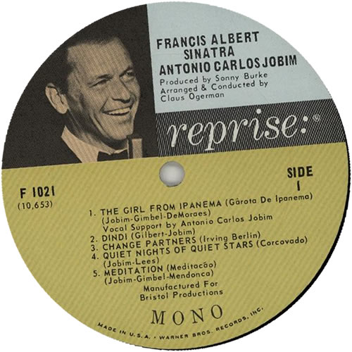 Frank Sinatra Francis Albert Sinatra & Antonio Carlos Jobim vinyl LP album (LP record) US FRSLPFR637105