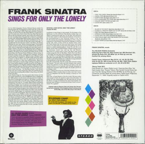 Frank Sinatra Frank Sinatra Sings For Only The Lonely - Shrink + Hype Sticker vinyl LP album (LP record) UK FRSLPFR783366