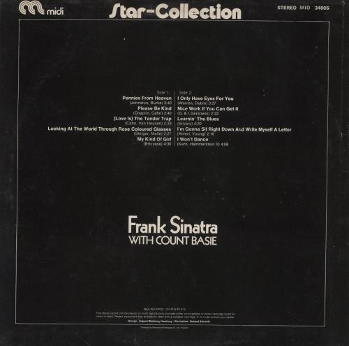 Frank Sinatra Frank Sinatra With Count Basie vinyl LP album (LP record) UK FRSLPFR345985