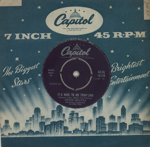 Frank Sinatra It's Nice To Go Trav'ling 7" vinyl single (7 inch record / 45) UK FRS07IT562453