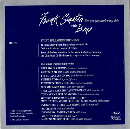 Frank Sinatra I've Got You Under My Skin CD single (CD5 / 5") UK FRSC5IV24043