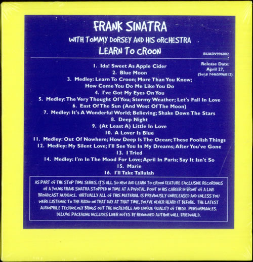 Frank Sinatra Learn To Croon CD album (CDLP) US FRSCDLE527202