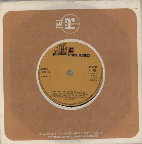 Frank Sinatra Let Me Try Again 7" vinyl single (7 inch record / 45) UK FRS07LE575828