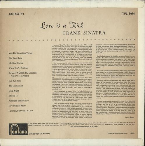 Frank Sinatra Love Is A Kick - EX vinyl LP album (LP record) UK FRSLPLO874525