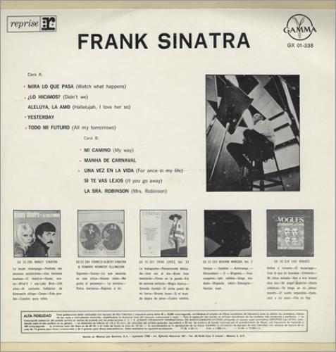 Frank Sinatra Mi Camino vinyl LP album (LP record) Mexican FRSLPMI390137