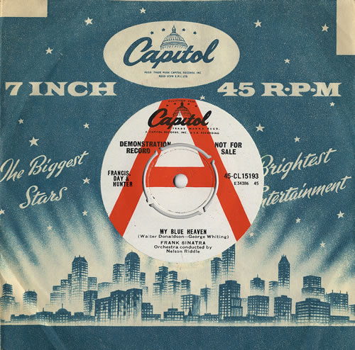 Frank Sinatra My Blue Heaven 7" vinyl single (7 inch record / 45) UK FRS07MY481060
