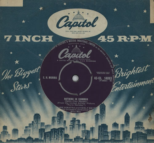 Frank Sinatra Nothing In Common 7" vinyl single (7 inch record / 45) UK FRS07NO572888