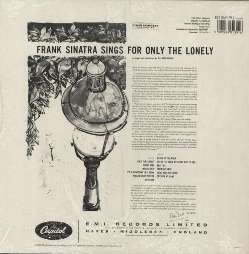 Frank Sinatra Only The Lonely - stickered sleeve vinyl LP album (LP record) UK FRSLPON831068