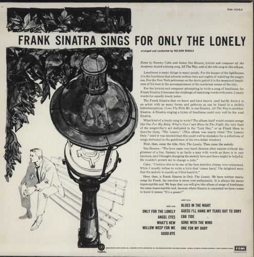 Frank Sinatra Only The Lonely vinyl LP album (LP record) US FRSLPON879852