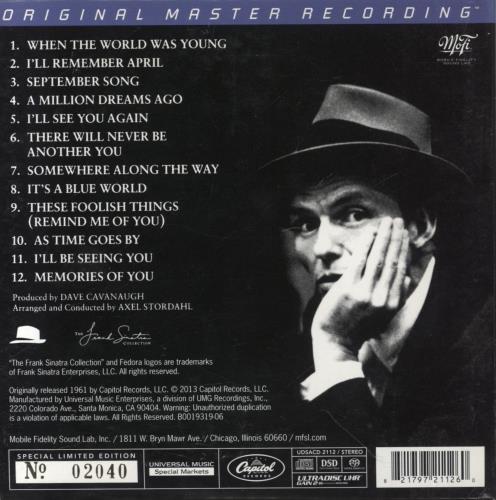Frank Sinatra Point Of No Return - Super Audio CD super audio CD SACD US FRSSAPO863136